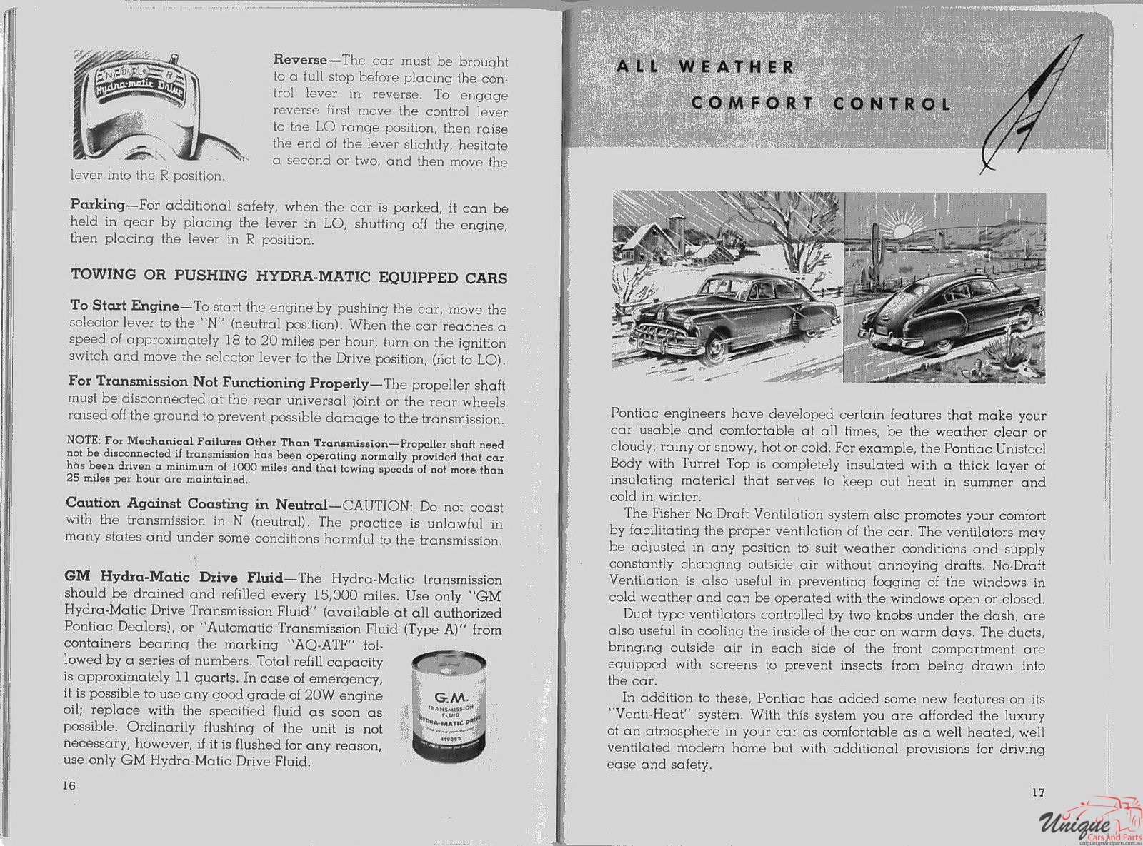 1950 Pontiac Owners Manual Page 18